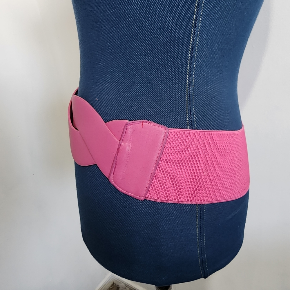 Barbie Hot Pink Wide Stretch Belt New - Picture 5 of 7